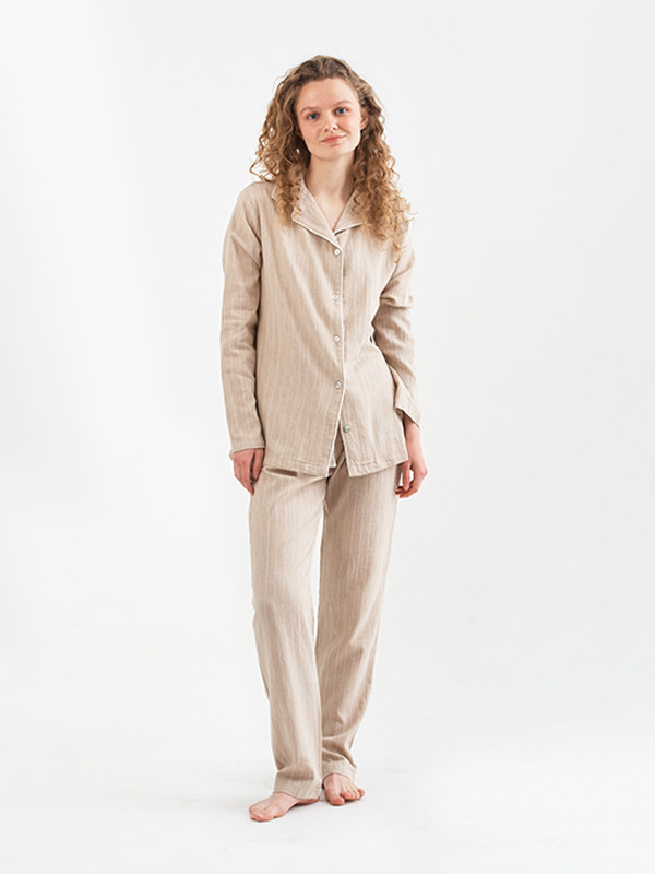 Піжама жіноча Lotus Home Charly бежевий L, фото 1