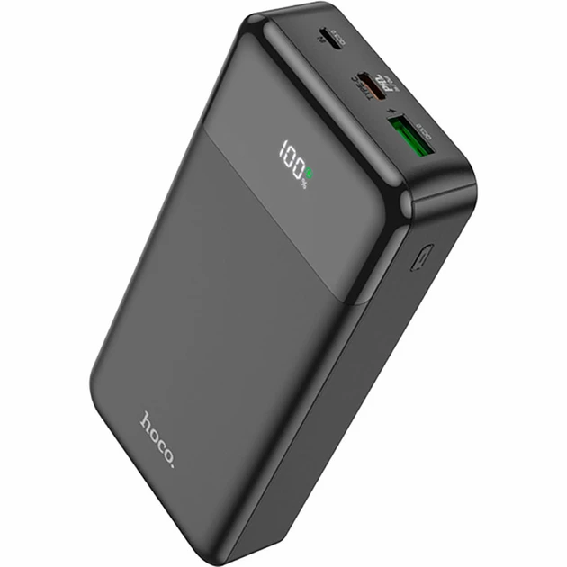 Портативний акумулятор павербанк Hoco Cool figure 20000 mAh 20 W Black (J102A)