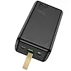 Портативний акумулятор павербанк Hoco 30000 mAh Tacker PD20W+QC3.0 Black (J87B), фото 3
