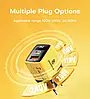 Мережевий зарядний пристрій ASOMETECH 35 W GaN TypeC USB LED-дисплей PD3.0+QC3.0 Yellow (CH009-H01), фото 8