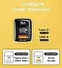 Мережевий зарядний пристрій ASOMETECH 35 W GaN TypeC USB LED-дисплей PD3.0+QC3.0 Yellow (CH009-H01), фото 9