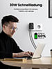 Мережевий зарядний пристрій UGREEN Nexode USB 4-в-1 Multi Socket 30 W Quick Charge USB C Black (CD314), фото 3