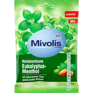 Mivolis Пастилки для горла Eukalyptus-Menthol 75g