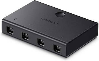 Комутатор Ugreen USB 2.0 Sharing Switch 4 in 1 out switch Black (US158)