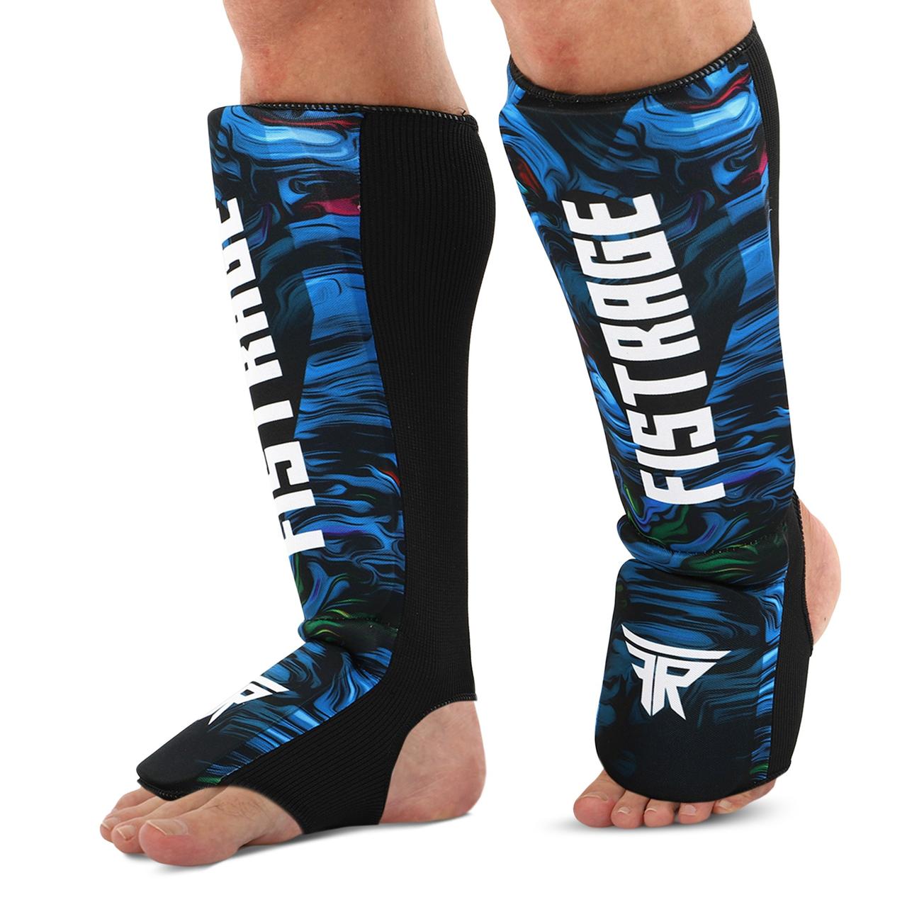 Захист гомілки та стопи панчішного типу Zelart Fistrage 8454 розмір XL Black-Blue, фото 1