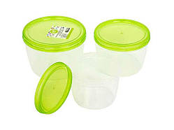 Набір контейнерів харчових Тwist (0,91,31,7) ТМ AL-PLASTIK Solmir