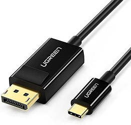 Кабель-переходник Ugreen USB-C to DisplayPort Cable 1.5m Black (MM139)