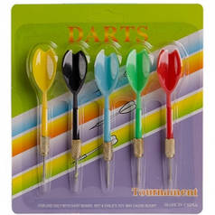 Дротики для гри в дартс 5 шт на листі