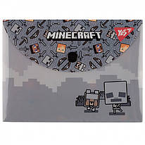 Папка конверт В7 пластикова на кнопці Minecraft Yes, 492262