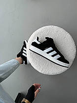Жіночі Кросівки Adidas Campus 00s Black White / Адідас Кампус 00 Чорні з Білим, фото 4