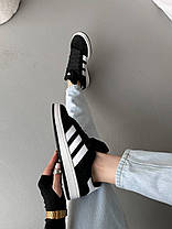 Жіночі Кросівки Adidas Campus 00s Black White / Адідас Кампус 00 Чорні з Білим, фото 5