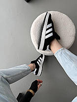 Жіночі Кросівки Adidas Campus 00s Black White / Адідас Кампус 00 Чорні з Білим, фото 6