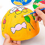 Набір із 10 плоских пензликів з дерев'яними ручками, тонкими нейлоновими щетинками для детального малювання, фото 3