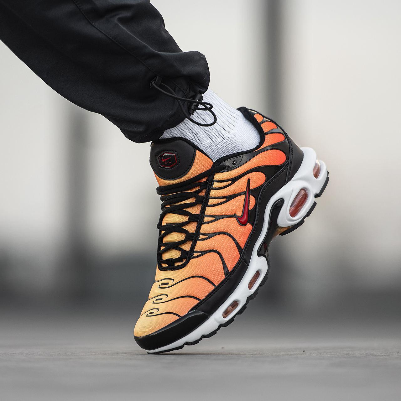 Кросівки Nike Air Max TN Black Orange / Найк Аїр Макс ТН Плюс Помаранчеві з Чорним