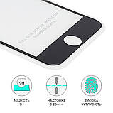 TU TU Защитное стекло для Apple iPhone 6 Full Glue (0.25 мм, 2.5D, чёрное) Люкс, фото 3