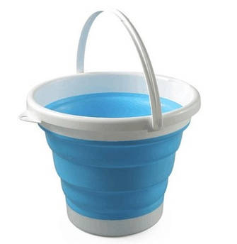 Відро складне силіконове 5л синій (blue) відро складне силіконове 5л СИЛА