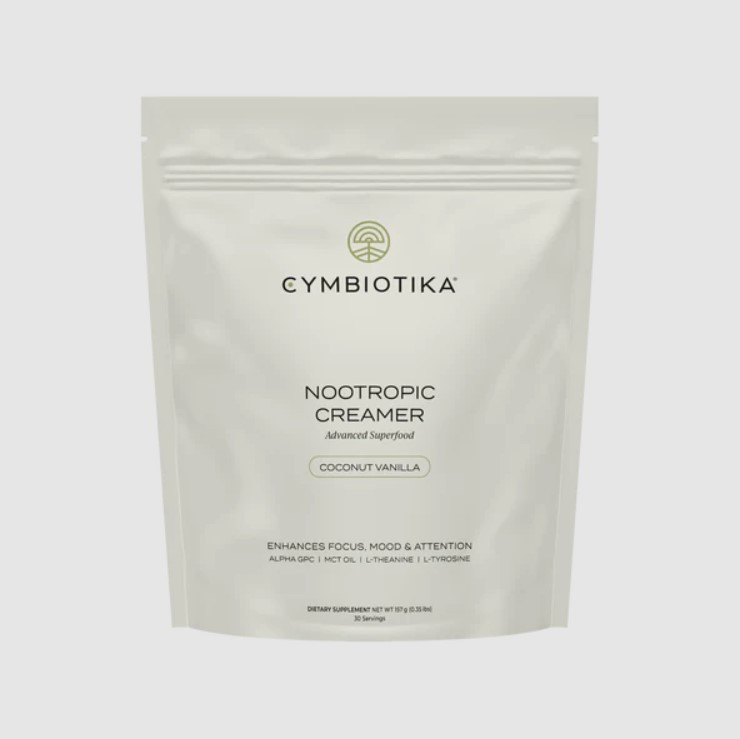 Cymbiotika Nootropic Creamer Advanced / Ноотропні сухі вершки з MCT, L-теанін, L-тирозин, Alpha GPC 30 порцій