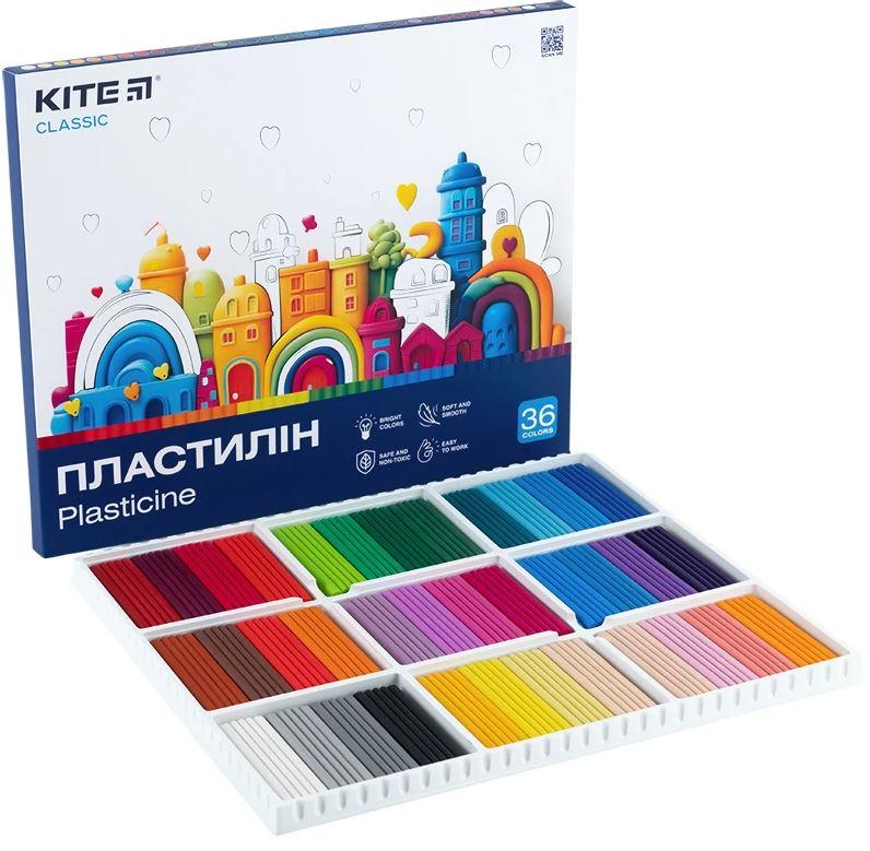 Пластилін Kite Classic 36 кол 720г