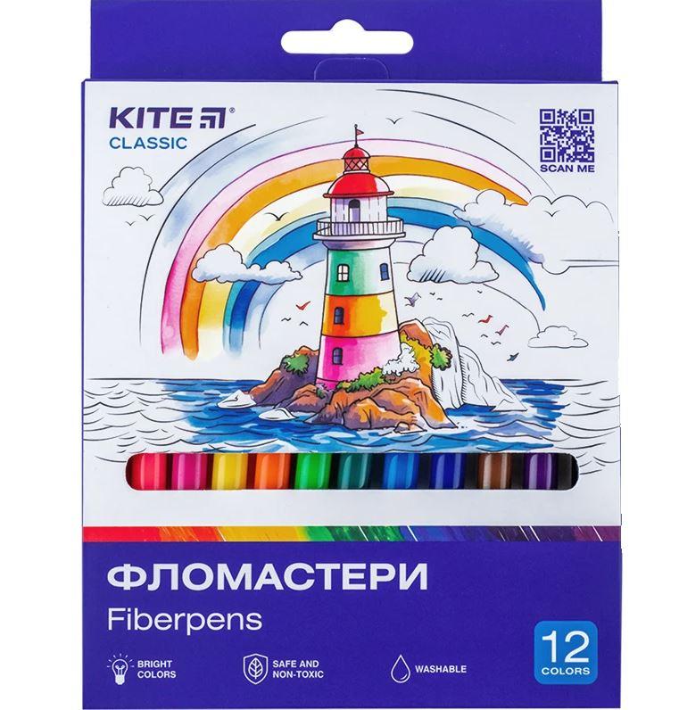 Фломастери Kite 12 кол Classic