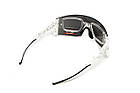Окуляри захисні Global Vision Astro White (G-Tech™ silver), дзеркальні сірі в білій оправі (з можливістю установки діоптрійної, фото 11