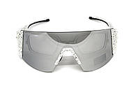 Окуляри захисні Global Vision Astro+RX White (G-Tech™ silver), дзеркальні сірі в білій оправі з діоптрійною вставкою в комплекті, фото 4