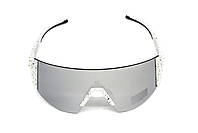 Окуляри захисні Global Vision Astro+RX White (G-Tech™ silver), дзеркальні сірі в білій оправі з діоптрійною вставкою в комплекті, фото 9