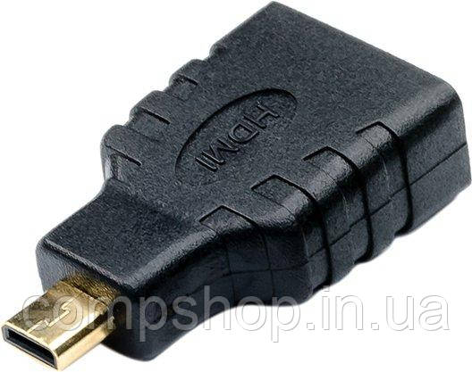 Адаптер HDMI->microHDMI (M/F) Atcom, Black (16090) (код 136212)
