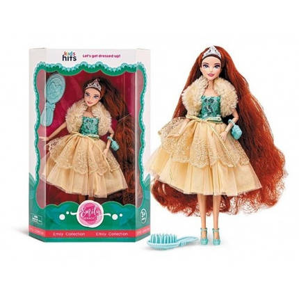 Лялька Emily Romantic KH 23/009 шарнірна з аксесуарами в коробці 23*34.5*6.2 см, фото 1