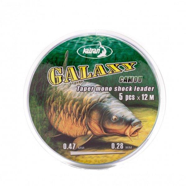 Моно шок-лідер Katran GALAXY 0,28-0,47 мм.5х12м camo