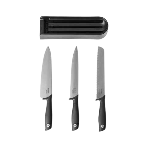 Набір ножів Brabantia TASTY+ 3 предмета чорні