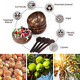 Піала, миска, салатник із натуральної шкаралупи кокоса. Етно Еко кокосовий посуд., фото 8