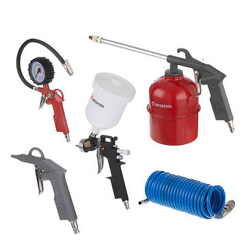 Набір для фарбування пневматичний 5 од. INTERTOOL PT-1502
