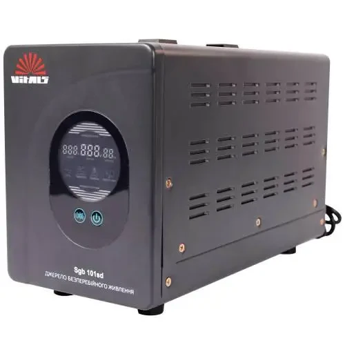 ДБЖ VITALS SGB 101SD 1000вт 12V з правильною синусоїдою та підключенням зовнішньої батареї
