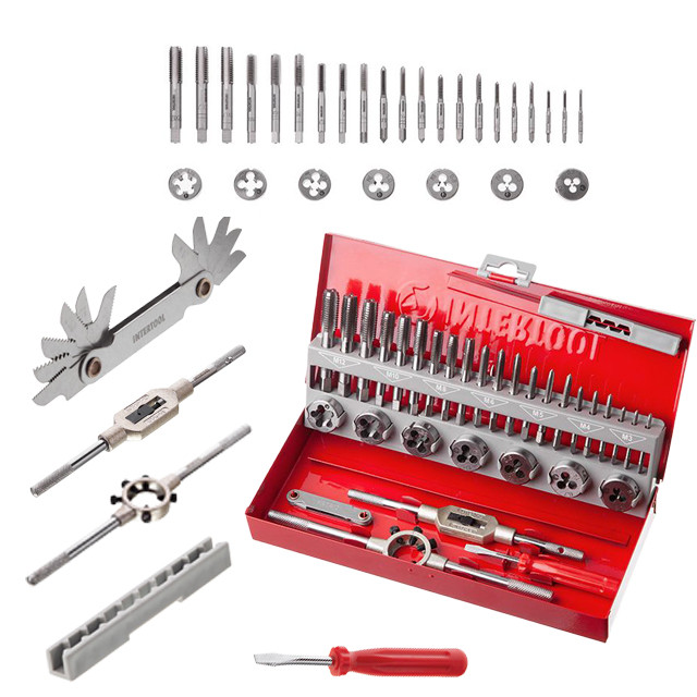 Набір мітчиків та плашок 32 од INTERTOOL SD-8032, фото 1