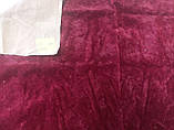 №23 Оксамит на бавовні, антикварний.#513, 0.58*0.8 м Відтінок – бордовий., фото 2