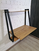 Каркас для підвісного столу Loft 40×40 мм металеві кронштейни для столу, кріплення на стіну