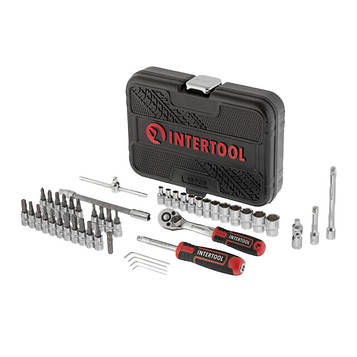 Набір інструментів 1/4", 46 од., STORM, 1/4", Сr-V INTERTOOL ET-8046