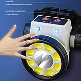 Ліхтар PF-448 налобний PLD-LY004-XPE+COB, фото 2