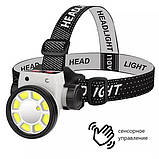 Ліхтар PF-448 налобний PLD-LY004-XPE+COB, фото 6