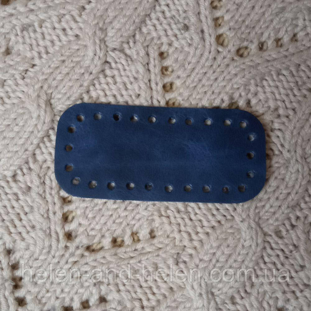 Денце для в'язаних міні сумочок. Колір «Синій», фото 1