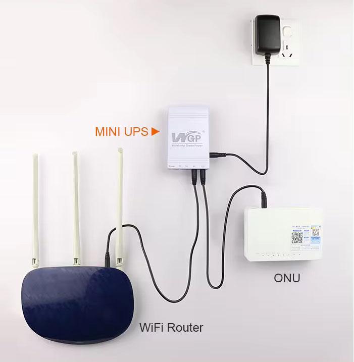 Роз'єм Mini UPS для роутера 5/9/12v white WGP