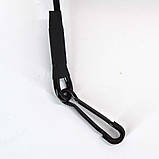 Страхувальний тренчик з карабіном та кріпленням на пояс чорний, фото 9