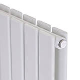 Горизонтальний дизайнерський радіатор опалення ARTTIDESIGN Livorno ІІ G 10/500/680/50 білий матовий, фото 3