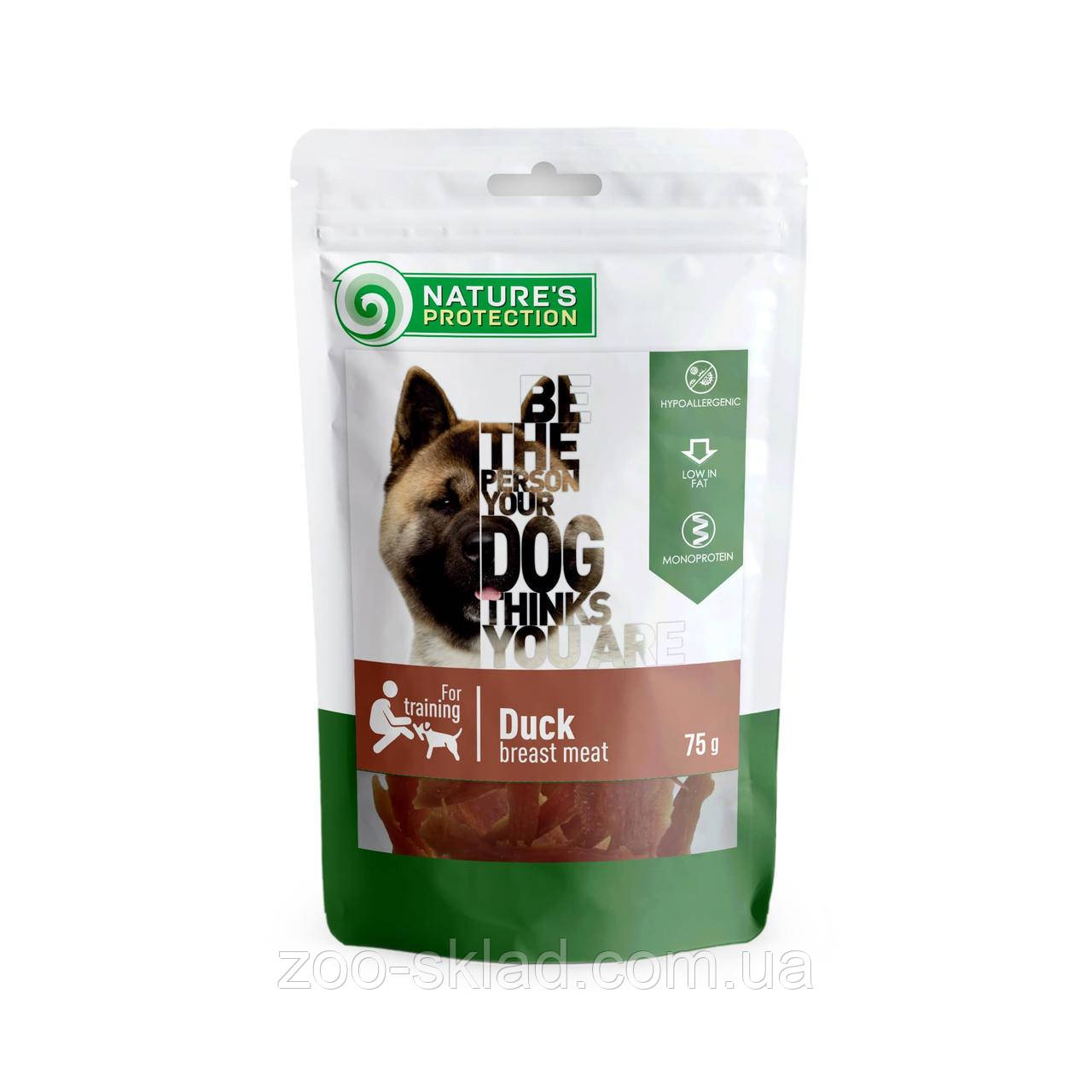 Nature's Protection DOG Snack Duck Breast Meat ласощі для собак, снеки з качки 75г SNK46103