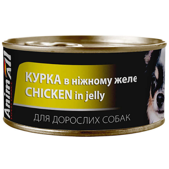 Animall DOG Can Chicken для собак, з куркой в ніжному желе 85г