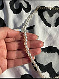 Кольє чокер з перлинами перлами, фото 4