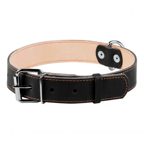 Нашийник CoLLaR подвійний, ЧОРНИЙ, для кобак 35мм х 48-63см 02791, фото 1