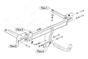 Фаркоп Chery Tiggo 2 (2017-)(Фаркоп Чері Тіго 2) Автопристрій