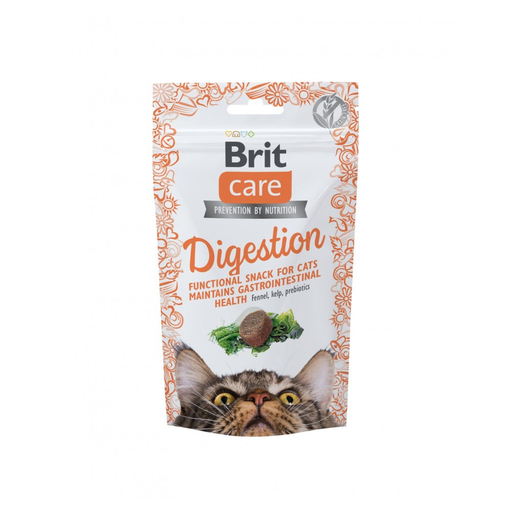 Brit Care CAT Snack Digestion Ласощі для котів, з тунцем 50г 111902