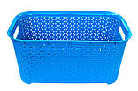 Кошик без кришки 26 літрів блакитний К5-439 (Diomedea) 315*500*225 мм, фото 2